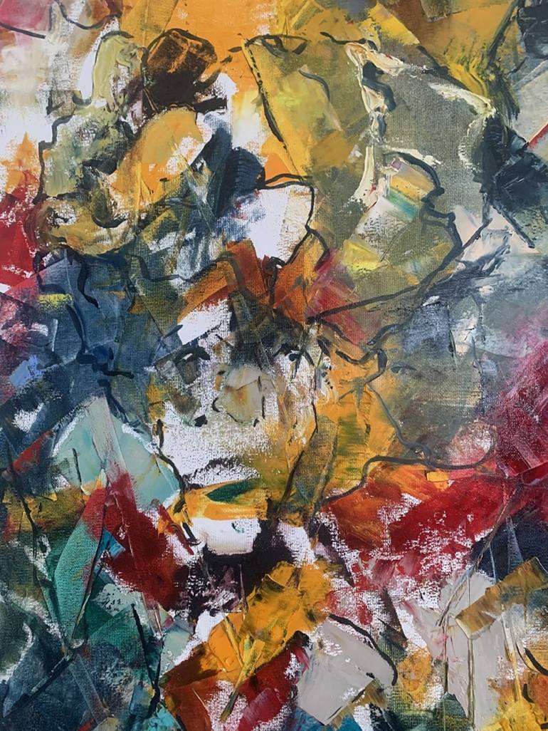 Original Abstract Painting by Nerius  Vaitkus