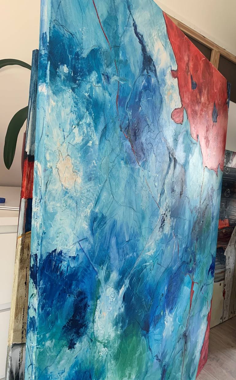 Original Abstract Expressionism Abstract Painting by Nerius  Vaitkus