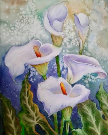 Original Floral Painting by Miss Tati N