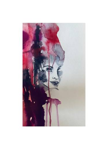 Print of Abstract Portrait Paintings by Simona Nitescu