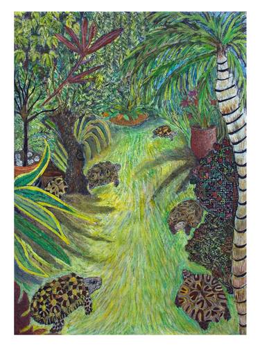 Original Garden Printmaking by Lara Di Virgilio