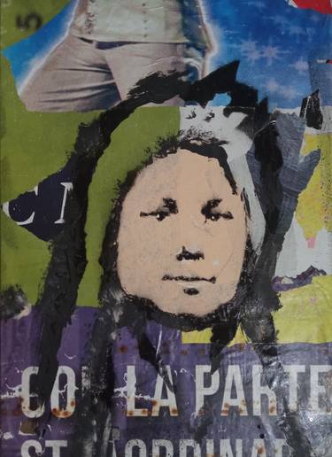 Original Street Art Celebrity Collage by Scala Roberto