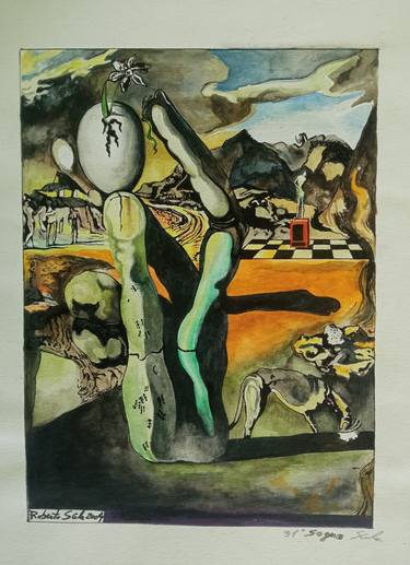 Print of Surrealism Science/Technology Paintings by Scala Roberto