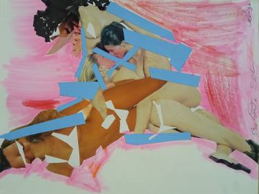 Print of Street Art Erotic Collage by Scala Roberto