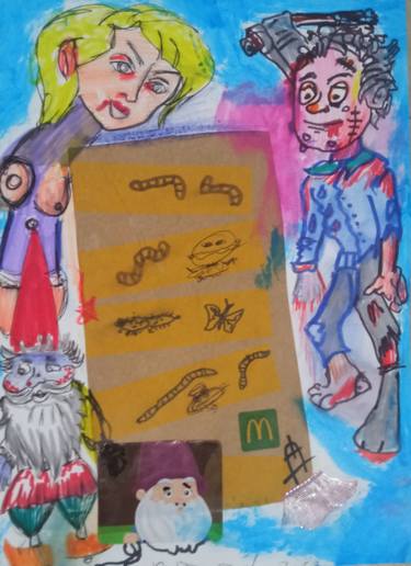 Original Street Art Pop Culture/Celebrity Drawings by Scala Roberto