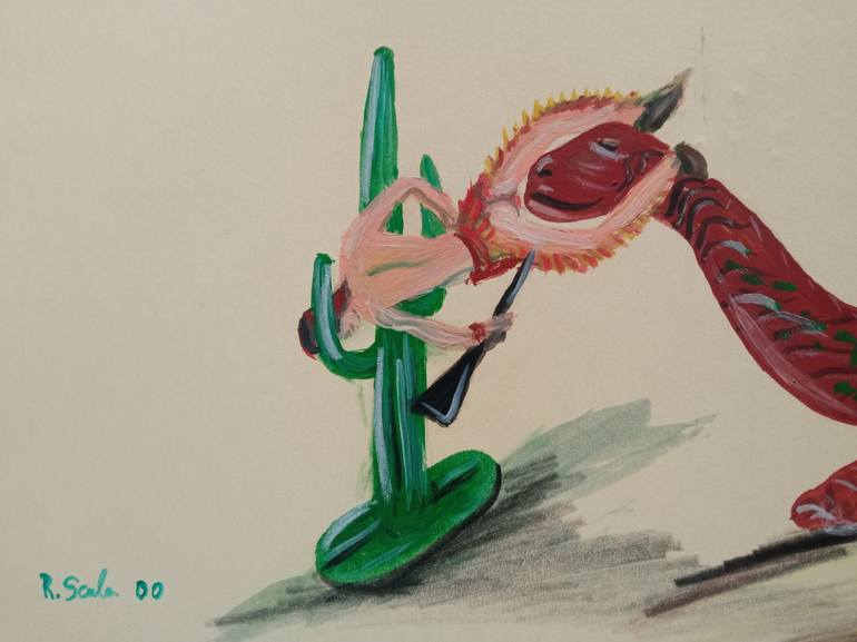 Original Contemporary Animal Painting by Scala Roberto