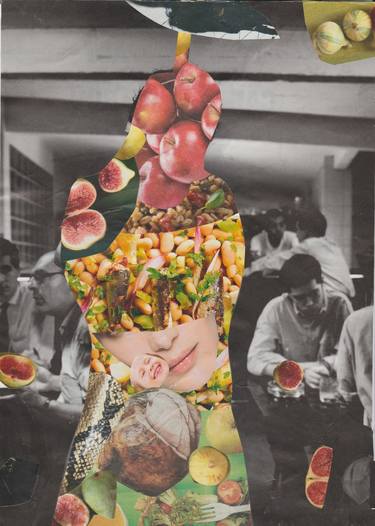 Original Surrealism Food Collage by Scala Roberto