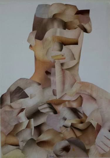 Original Dada Body Collage by Scala Roberto