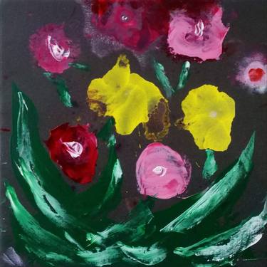 Print of Abstract Floral Paintings by Scala Roberto
