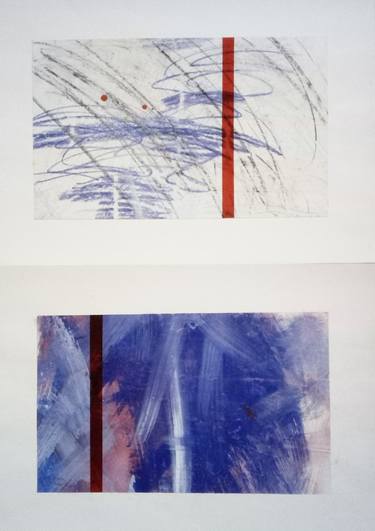 Original Abstract Expressionism Abstract Drawings by Scala Roberto