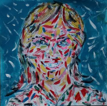 Print of Abstract Expressionism Portrait Paintings by Scala Roberto