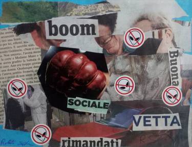 Print of Dada Politics Collage by Scala Roberto