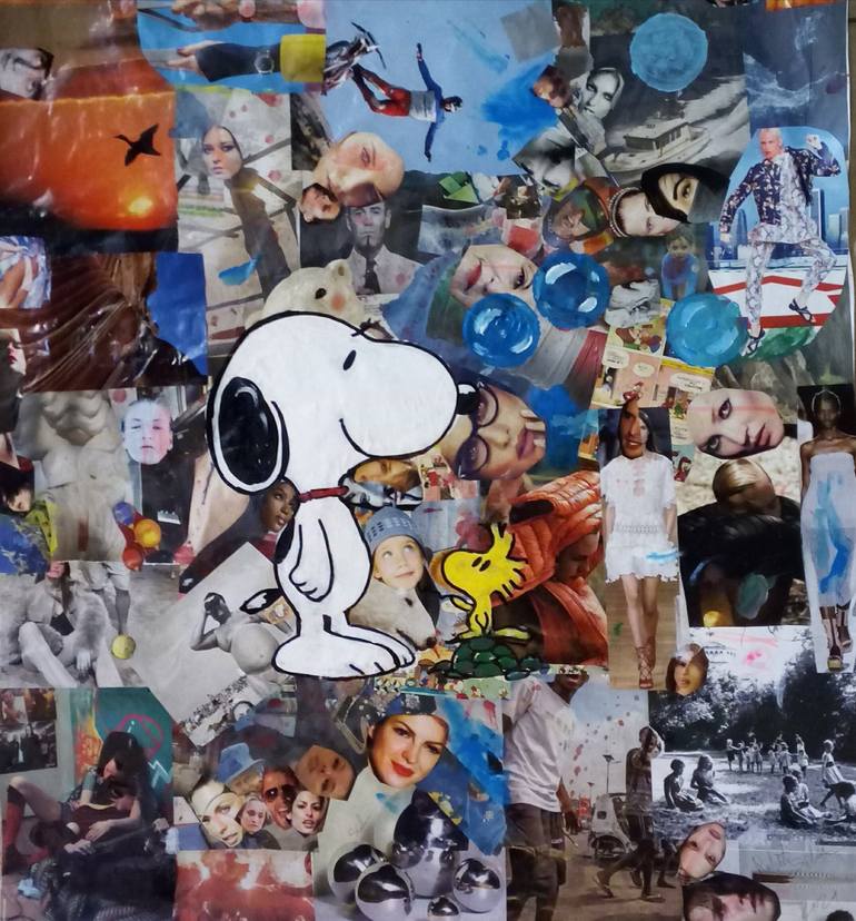 Snoopy and Woodstock Painting by Scala Roberto | Saatchi Art