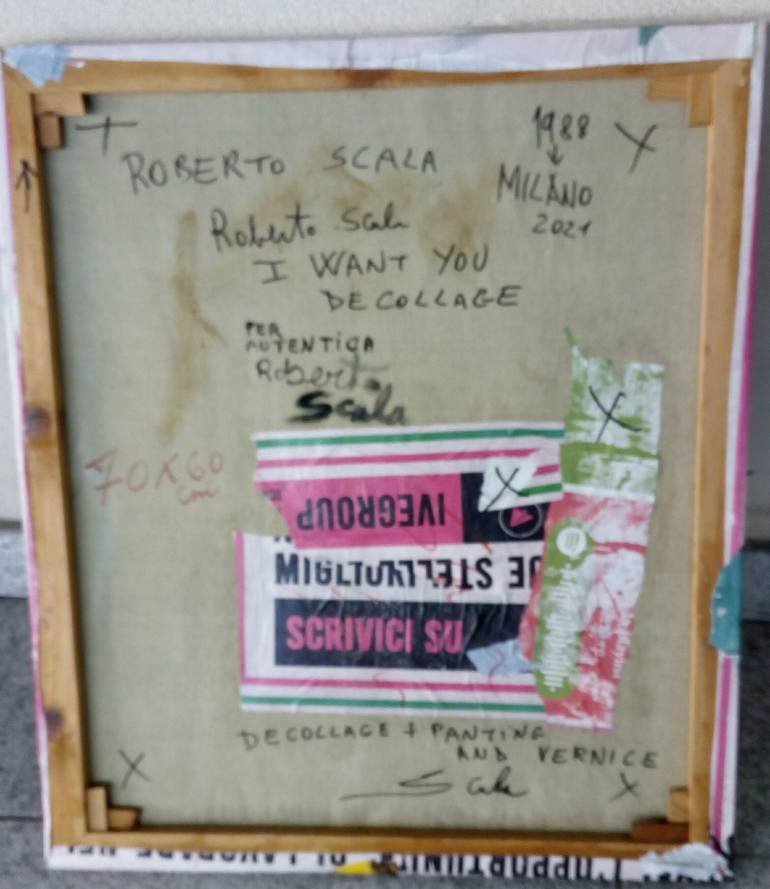 Original Folk Pop Culture/Celebrity Collage by Scala Roberto