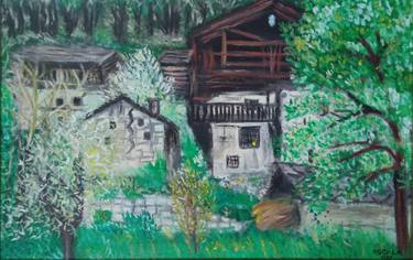 Original Street Art Landscape Paintings by Scala Roberto