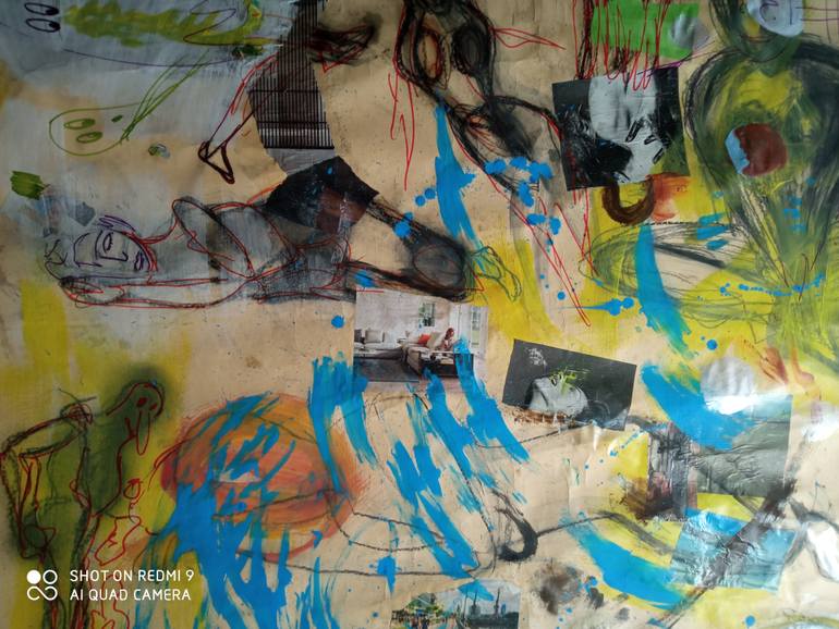 Original Abstract Expressionism Abstract Painting by Scala Roberto