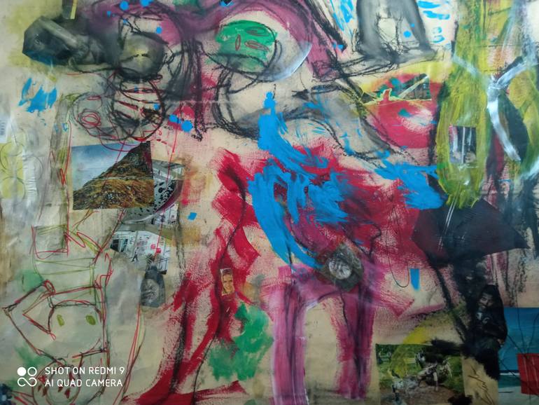 Original Abstract Expressionism Abstract Painting by Scala Roberto