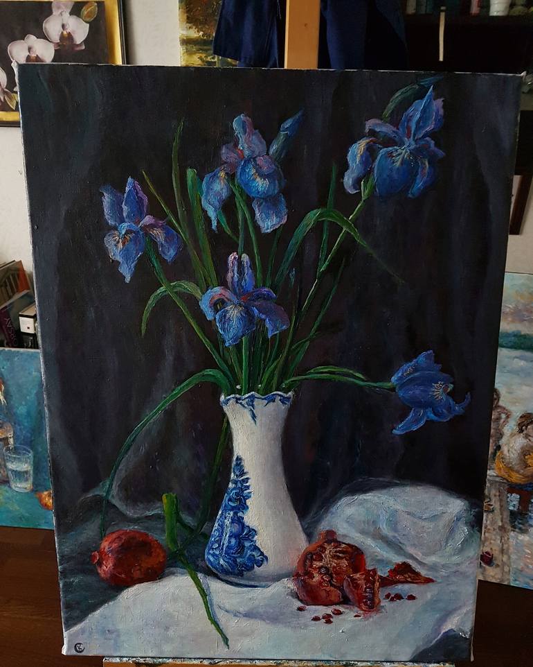 Original Realism Floral Painting by Ekaterina Orlova