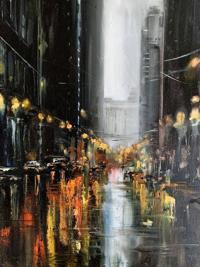 Rainy New York Painting by Iraida Smirnova | Saatchi Art