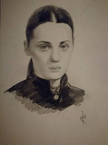 Print of Portraiture Portrait Drawings by Mariam Supatashvili