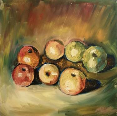 Print of Impressionism Still Life Paintings by Mariam Supatashvili