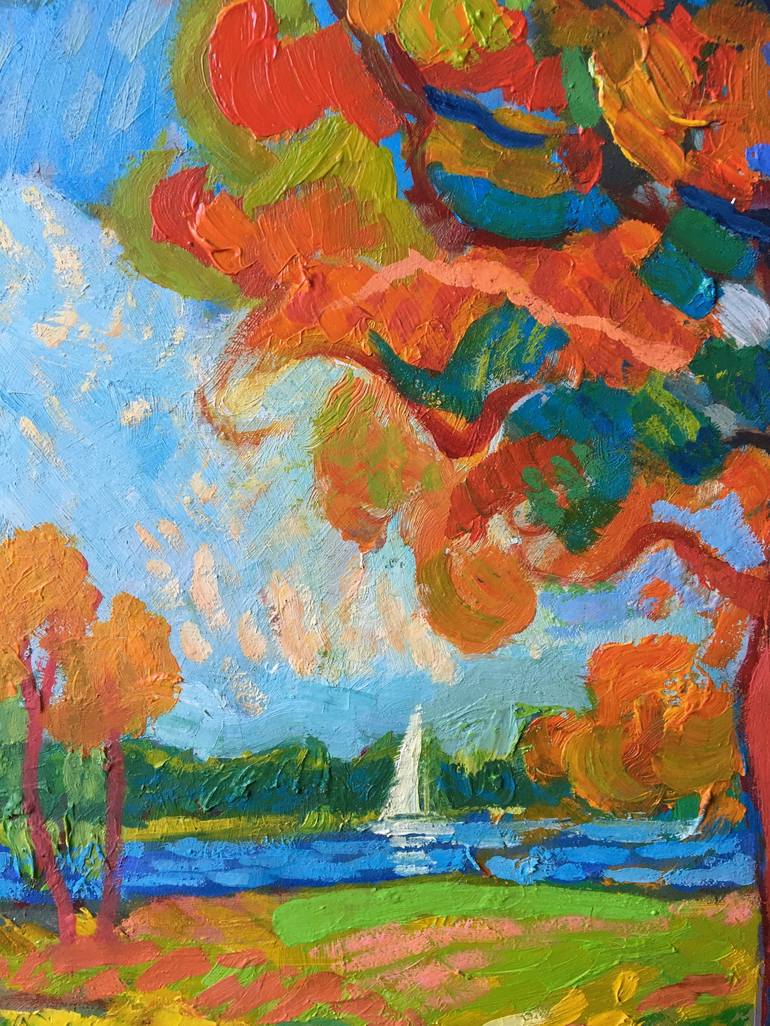 Original Impressionism Landscape Painting by Serhii Silchenko