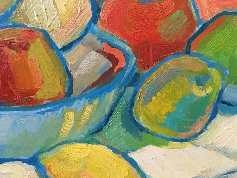 Original Abstract Expressionism Still Life Painting by Serhii Silchenko