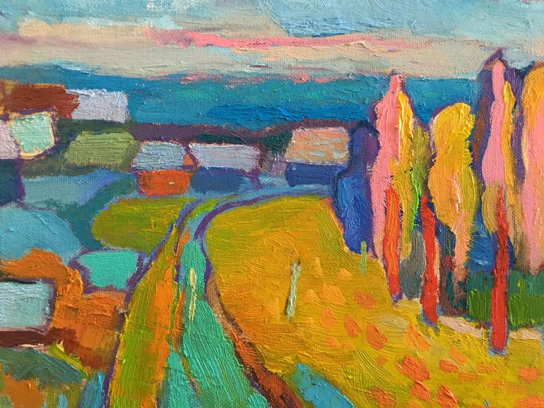 Original Abstract Expressionism Nature Painting by Serhii Silchenko