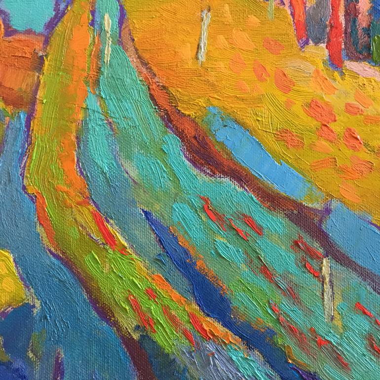 Original Abstract Expressionism Nature Painting by Serhii Silchenko