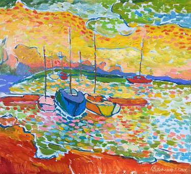 Print of Abstract Expressionism Yacht Paintings by Serhii Silchenko