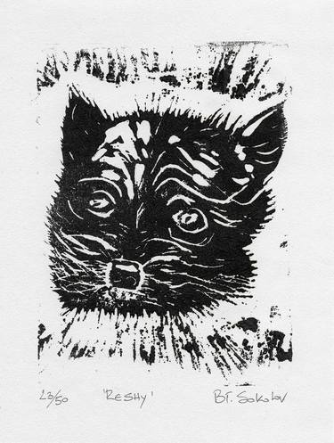 Original Figurative Dogs Printmaking by Ben Falconer