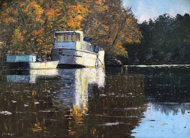 Original Boat Paintings by Tamas Stonawski
