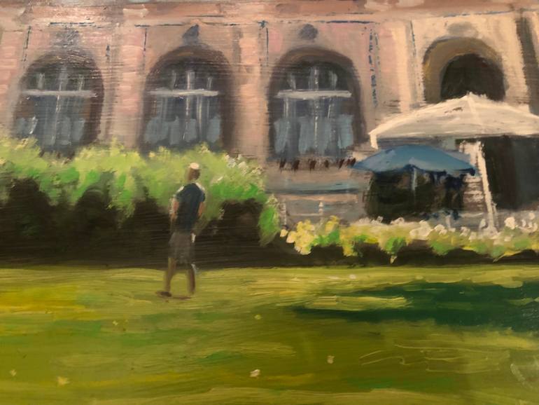 Original Impressionism Architecture Painting by Tamas Stonawski