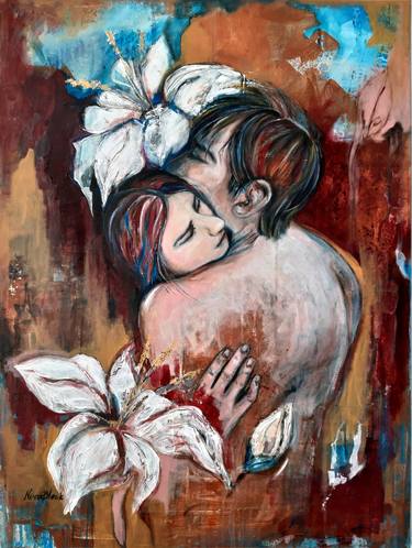 Print of Figurative Love Paintings by Nora Block