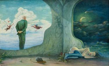 Print of Surrealism People Paintings by Sergey Shenderovsky