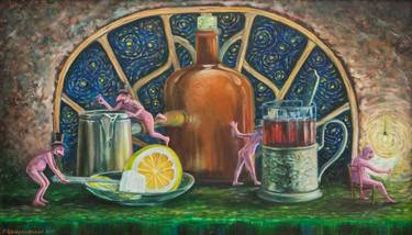 Print of Surrealism Kitchen Paintings by Sergey Shenderovsky