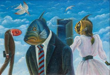 Print of Surrealism Fish Paintings by Sergey Shenderovsky