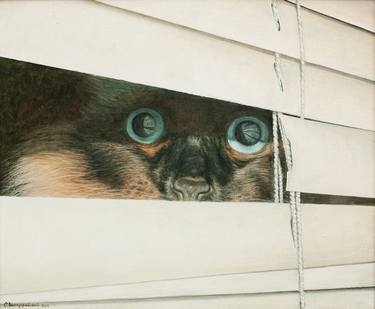 Print of Realism Cats Paintings by Sergey Shenderovsky