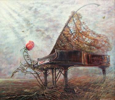 Print of Surrealism Music Paintings by Sergey Shenderovsky