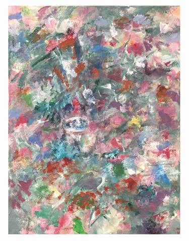 Original Abstract Expressionism Abstract Painting by Jerielyn Mao