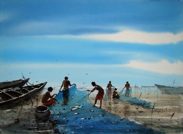 Original Realism Seascape Paintings by Jiaur Rahman