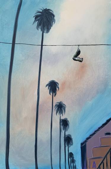 Original Minimalism Landscape Painting by Lena Lenda