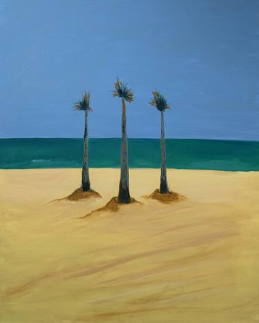 Original Minimalism Landscape Painting by Lena Lenda