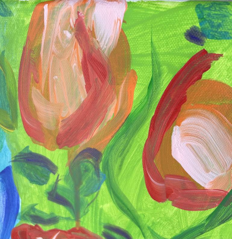 Original Abstract Expressionism Floral Painting by Deborah Andi Allen