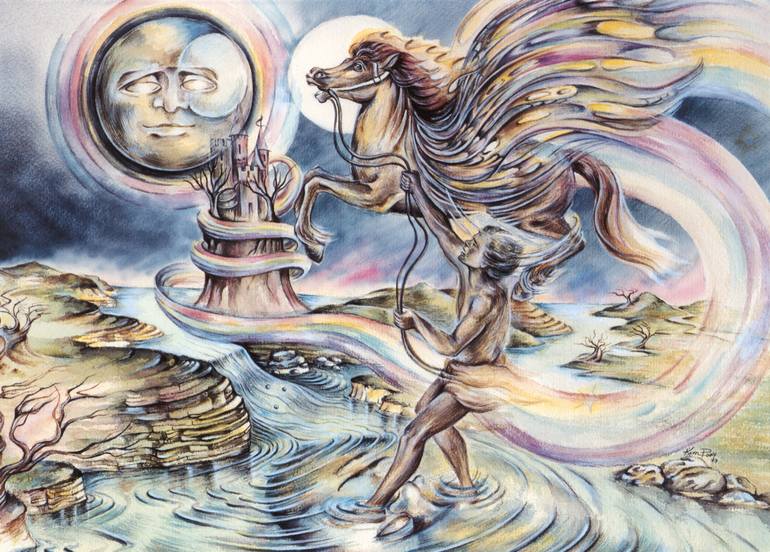 Original Conceptual Music Painting by Kim Poor