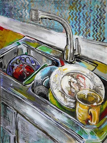 Print of Expressionism Food & Drink Paintings by Diana Marcus