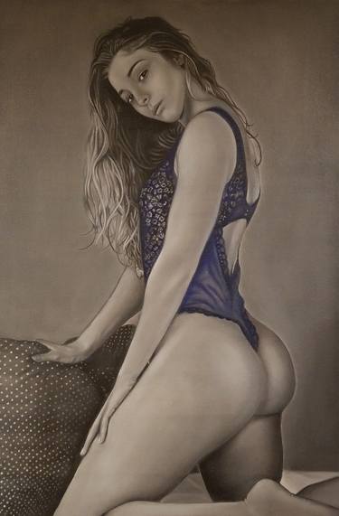 Print of Photorealism Erotic Paintings by Stefano Paolo