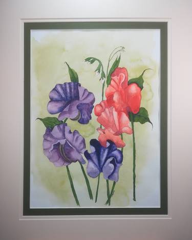 Original Floral Painting by mark strachan