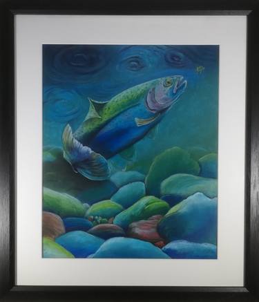 Original Fish Painting by mark strachan