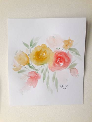 Print of Floral Paintings by Ana Sarah